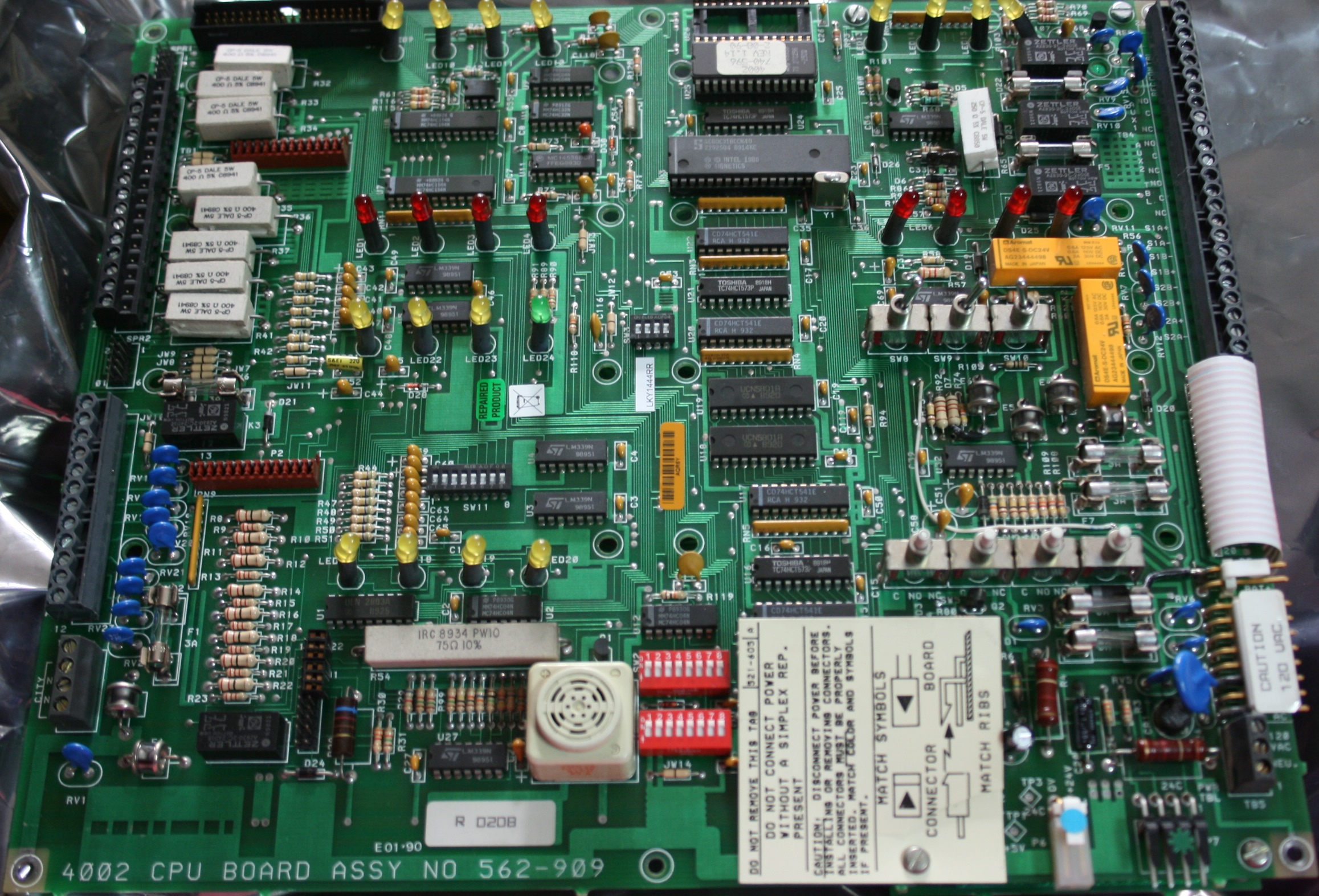 Simplex 562-909, Simplex (562-909) CPU Board Assembly