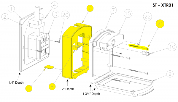 sentry (st-xtr01), Sentry (ST-XTR01) Pull Station Cover Extender