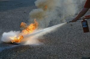 Fire Extinguisher rules of fighting fires safely