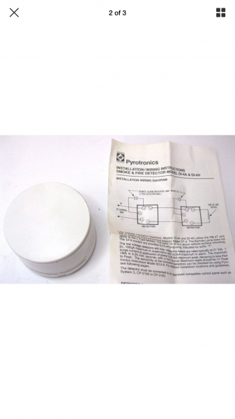 Pyrotronics DI-4A, Pyrotronics (DI-4A) Ionization Smoke Detector