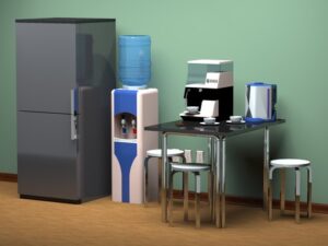 old refrigerator fire hazard break room