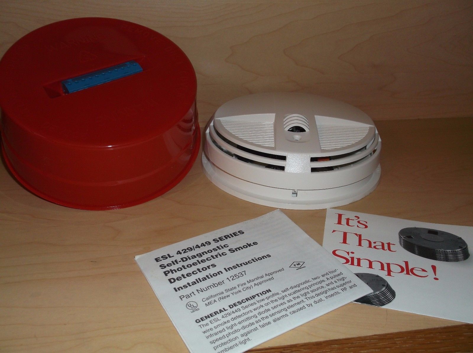 ESL 449CRT, ESL (449CRT) Photoelectric Smoke Detector