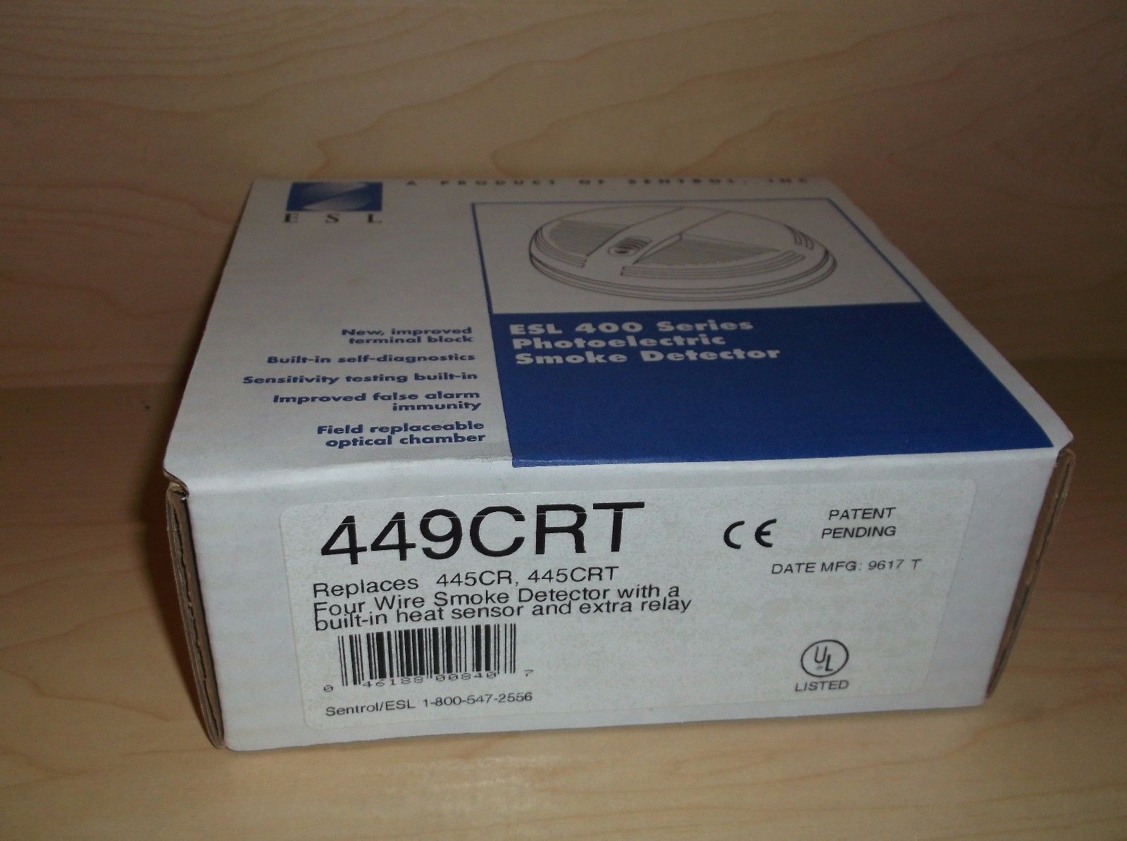 ESL 449CRT, ESL (449CRT) Photoelectric Smoke Detector