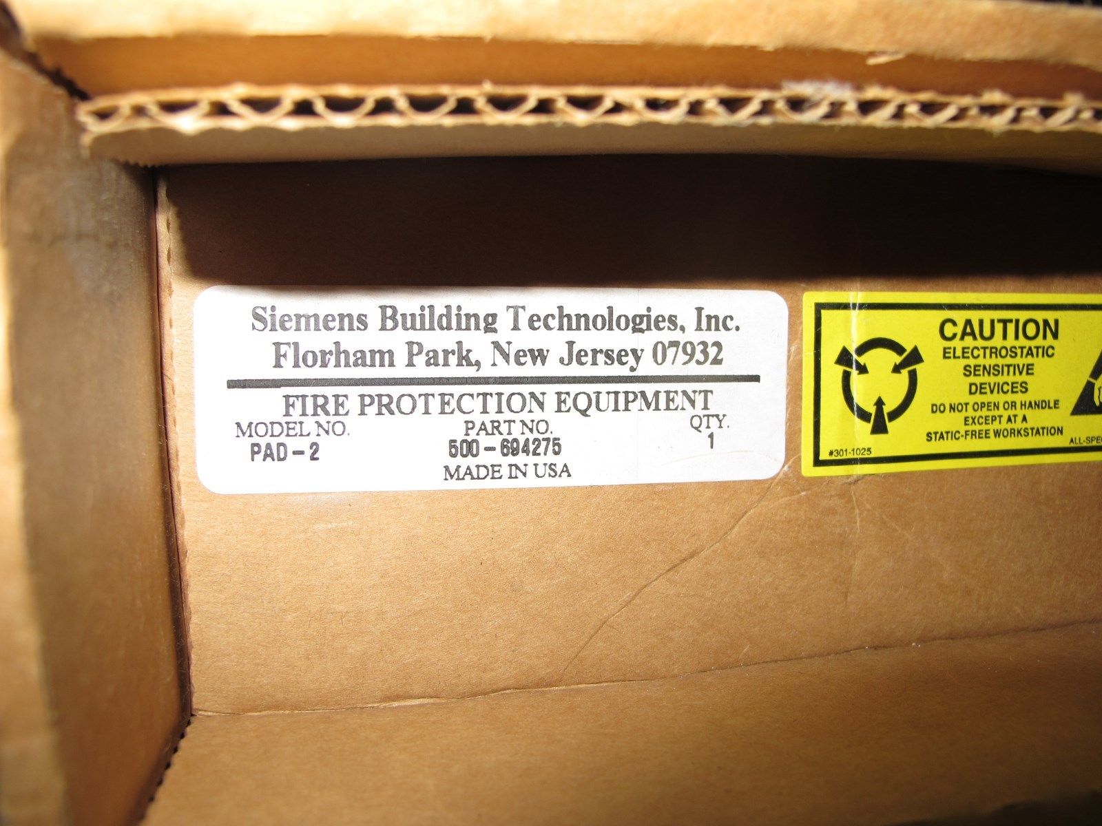 pad-2, Siemens / Cerberus Pyrotronics (PAD-2) Notification Appliance Extender 500-694275