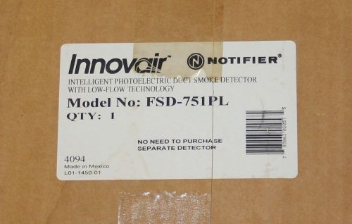 fsd-751pla, Notifier (FSD-751PL (A) ) Intelligent Low-Flow Duct Detector