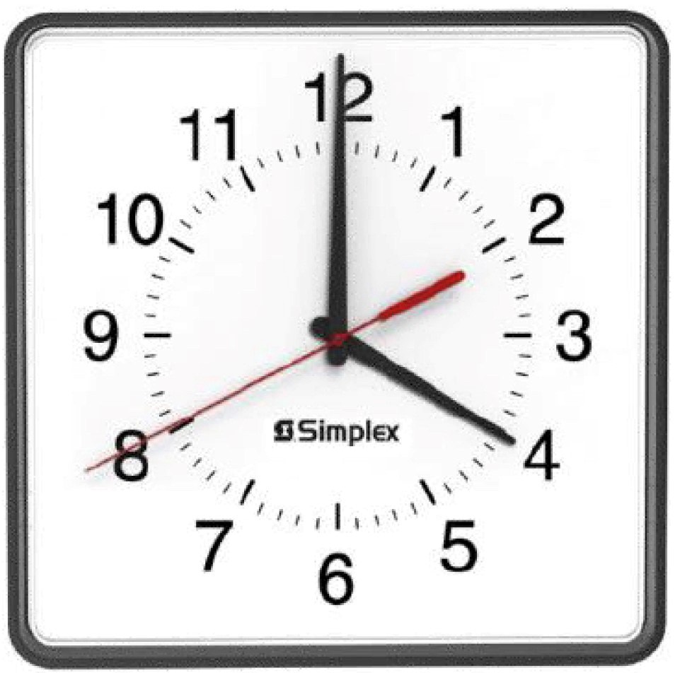 Simplex 2310-9271A, Simplex (2310-9271A) 12″ Square Replacement Synchronized Clock