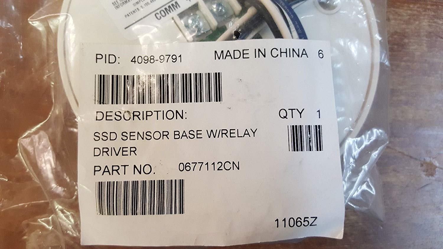 Simplex 4098-9791, Simplex (4098-9791) TrueAlarm Analog Sensor Base with Relay Driver 0677112CN