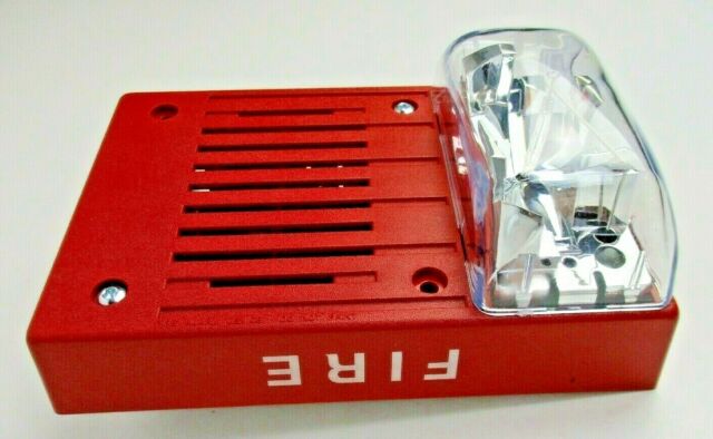 Simplex 4906-9128, Simplex (4906-9128) Ceiling Mount Multi-Candela Horn Strobe – Red 0743255