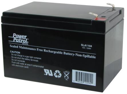 sla1104, Simplex (2081-9288) 12v 12ah Fire Alarm Control Panel Battery Replacement, 112-113