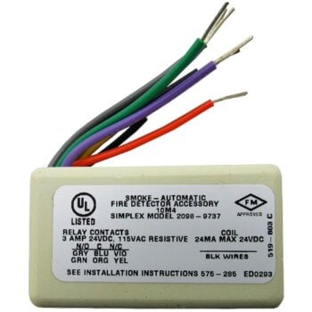 Simplex 2098-9737, Simplex (2098-9737) Det/acc relay dpdt 3a for 9536