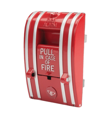 Edwards 270-DPO, Edwards (270-DPO) Fire alarm pull station, non-coded, break glass, metal, double pole, open circuit, screw terminal.