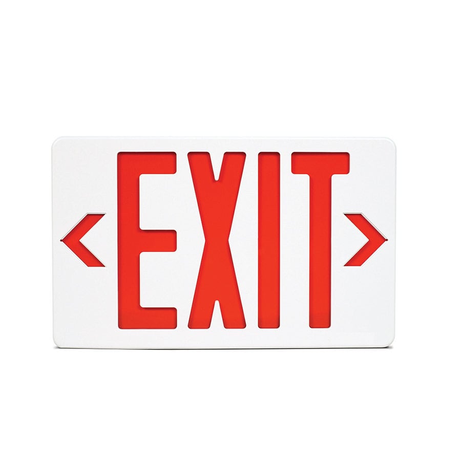 Mircom EL-7007RX-180, Mircom (EL-7007RX-180) Red led emergency exit sign (120/220-277 vac) with 180 minute battery backup. emc/fcc approved.