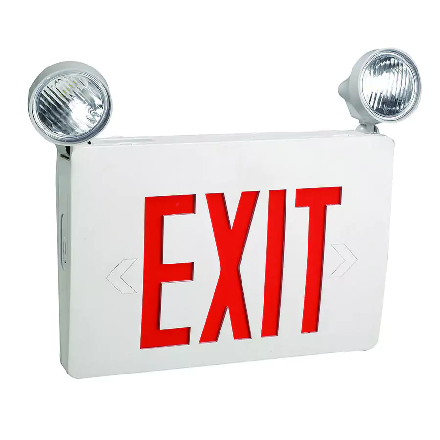 Mircom EL-7027BR-NYC, Mircom (EL-7027BR-NYC) Led emergency exit sign adjustable combo -red -n.y. city approved-90 minute backup battery