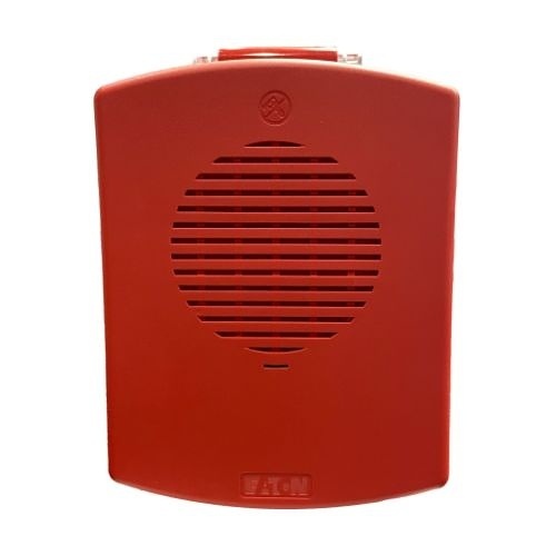 Eaton EL3RHN-NR, Eaton|Wheelock (EL3RHN-NR) Eluxa nema 3r horn, with 3r plate, red