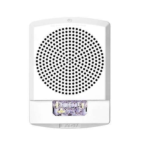 Eaton ELCHSW, Eaton|Wheelock (ELCHSW) Eluxa,chime strobe hn,white,wall,24v,fire