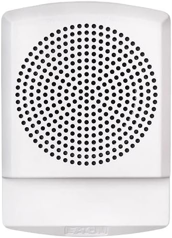 Eaton ELFHNW-N, Eaton|Wheelock (ELFHNW-N) Led low frequency strobes and sounders eluxa,lf hn,wht,wall,24v,no ltr