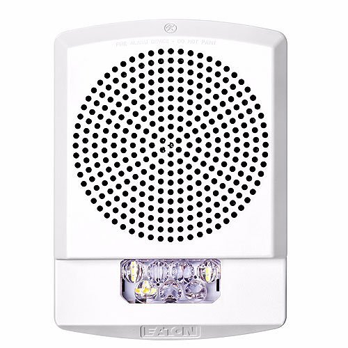 Eaton ELFHSW, Eaton|Wheelock (ELFHSW) Eluxa,led lf hn str,wht,wall,24v,110/177cd,fire