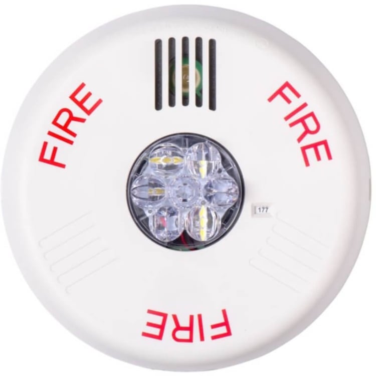 Eaton ELHSWC, Eaton|Wheelock (ELHSWC) Eluxa,led hn str,wht,ceiling,24v,15/30/75/110/150/177cd,fire