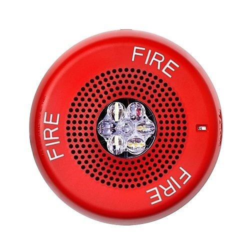 Eaton ELMTSRC, Eaton|Wheelock (ELMTSRC) Eluxa,multitone strobe hn,red,ceiling,24v, fire