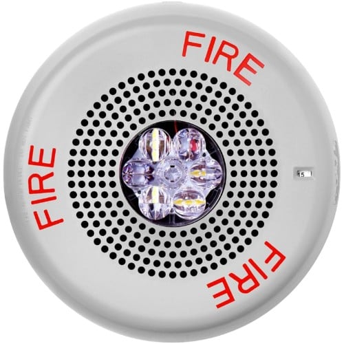 Eaton ELMTSWC, Eaton|Wheelock (ELMTSWC) Eluxa,multitone strobe hn,white,ceiling,24v, fire