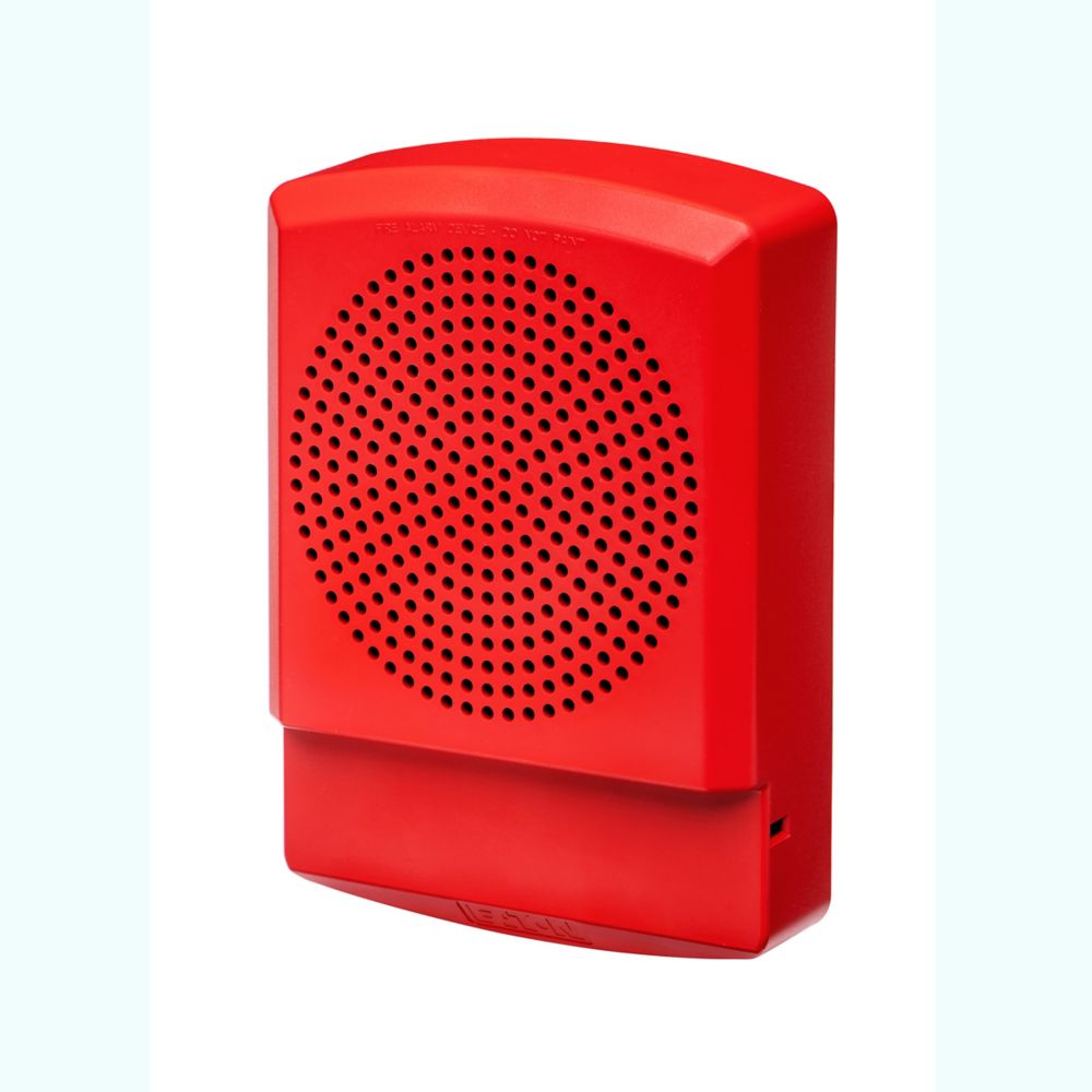 Eaton ELSPKR-N, Eaton|Wheelock (ELSPKR-N) Eluxa,led hf spkr,red,wall,24vdc,no ltr