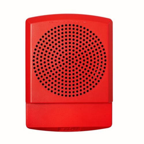 Eaton ELSPKR, Eaton|Wheelock (ELSPKR) Eluxa,led hf spkr,red,wall,24vdc,fire