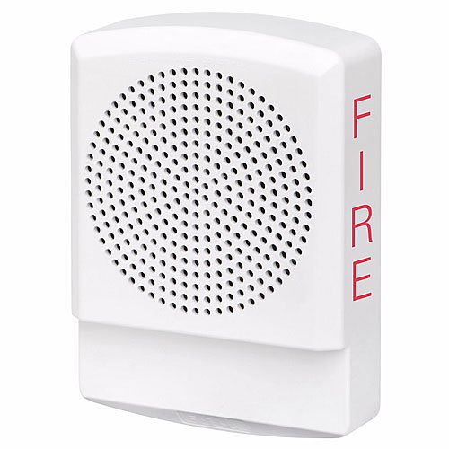Eaton ELSPKW, Eaton|Wheelock (ELSPKW) Eluxa,led hf spkr,wht,wall,24vdc,fire
