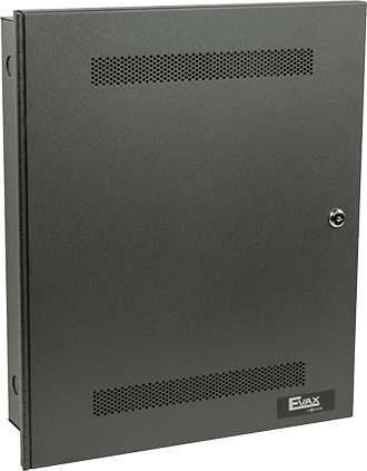 Evax EVAX-100, Evax|Potter Electric Signal (EVAX-100) Voice evacuation panel – 100 watt amplifier, dmr, temporal pattern, power supply and battery charger. standard message, microphone