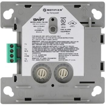 Notifier FW-RM, Notifier (FW-RM) Wireless relay module, with flashscan