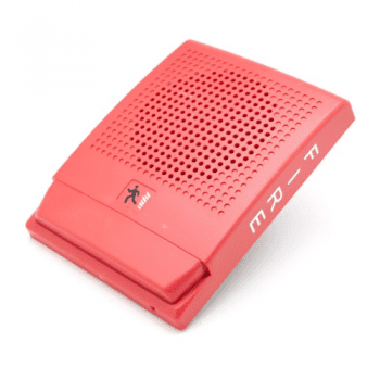 Edwards G4HFRF-S2, Edwards|Kidde (G4HFRF-S2) Genesis high fidelity wall speaker, red, fire marking, 25v