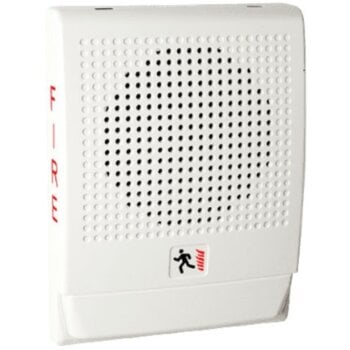 Edwards G4LFWN-H, Kidde (G4LFWN-H) Genesis Wall-mount, Low Frequency Appliance, White Housing, No Marking, Audible Only.
