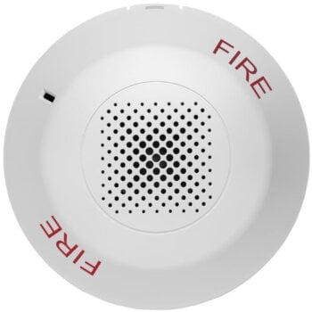 Edwards GCAWF, Edwards (GCAWF) Ceiling horn, white, fire marking. gp10 room side wiring plate required, ordered separately.