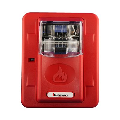 Hochiki HES24-1575WR, Hochiki (HES24-1575WR) Wall mount strobe, 24vdc, 15/75cd, red