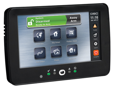 Hochiki HS2TCHPBLKN, Hochiki (HS2TCHPBLKN) 7 inch touchscreen alarm keypad with prox support – black