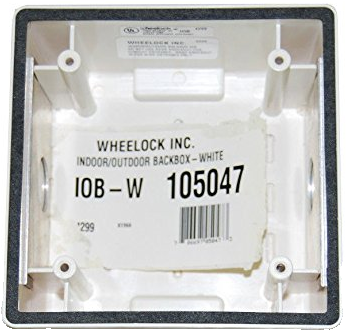 Wheelock IOB-W, Wheelock (IOB-W) Surface mt backbox – White