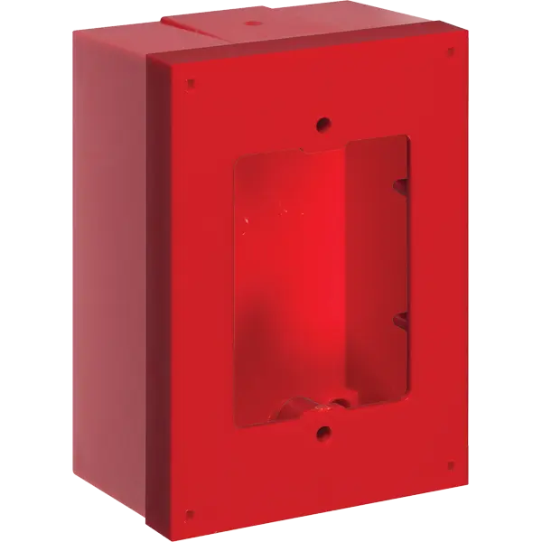 STI KIT-71101A-R, STI (KIT-71101A-R) Back box & spacer kit for 0 or 3 switch in red