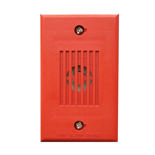 Wheelock MIZ-24S-R, Wheelock (MIZ-24S-R) Mini horn,wall,24 vdc,temporal/continuous,rd