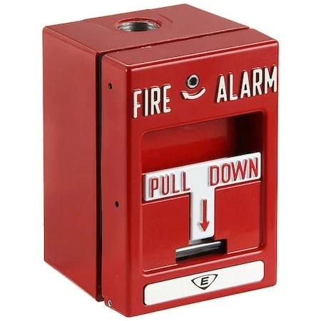 Kidde MPSR2-SHTW-GE, Kidde (MPSR2-SHTW-GE) Manual pull station, weatherproof, double-action, spst, hex screw reset, terminal connections.