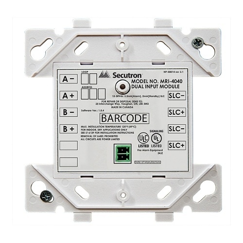 Secutron MRI-4040, Secutron (MRI-4040) Secutron 4000 series dual input module