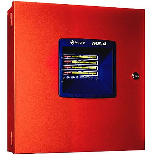 Fire-Lite MS-4, Fire-Lite (MS-4) Fire alarm control panel, 4-zone, class b/a (use cac-4 for class a) , 24vdc, one class b/a (use cac-4 for class a) nac