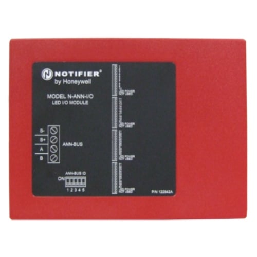 Notifier N-ANN-I/O, Notifier (N-ANN-I/O) Input/output module for driving graphic annunciators or relays.