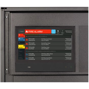 Notifier NCD, Notifier (NCD) Intuitive color 10″ touch screen providing color coded information of detailed system status; compatible with onyx series nodes such as nfs2-3030, nfs-320, and nfs2-640 fire alarm control panels