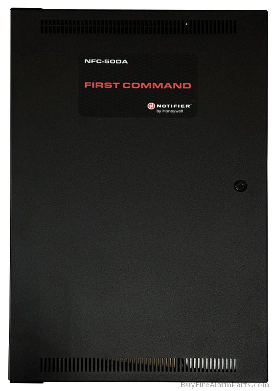 Notifier NFC-50DA, Notifier (NFC-50DA) Distributed amplifier, 50 watts (25v or 70v) , 4 class a/b speaker circuits, 120 vac, black