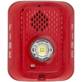 System Sensor P2RLED-BP10, System Sensor (P2RLED-BP10) Led horn strobe: 2-wire: indoor: wall: red: bulk pack: marked fire
