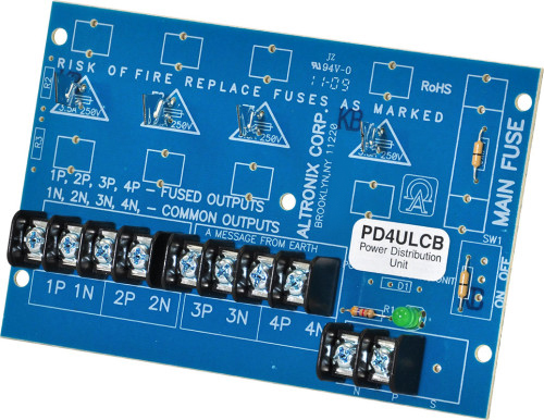 Altronix PD4ULCB, Altronix (PD4ULCB) Ul power distrib unit w/cb