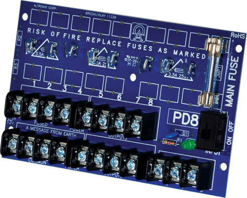 Altronix PD8CB, Altronix (PD8CB) Power distribution unit w/ckt brkr