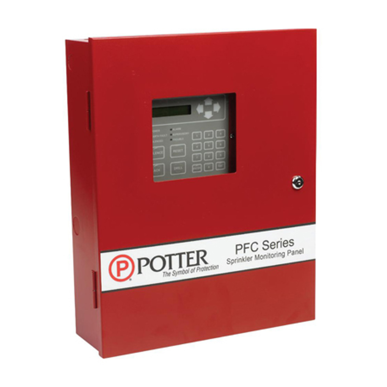 Potter Electric Signal PFC-6006-R, Potter Electric Signal (PFC-6006-R) 6 zone sprinker monitoring panel red