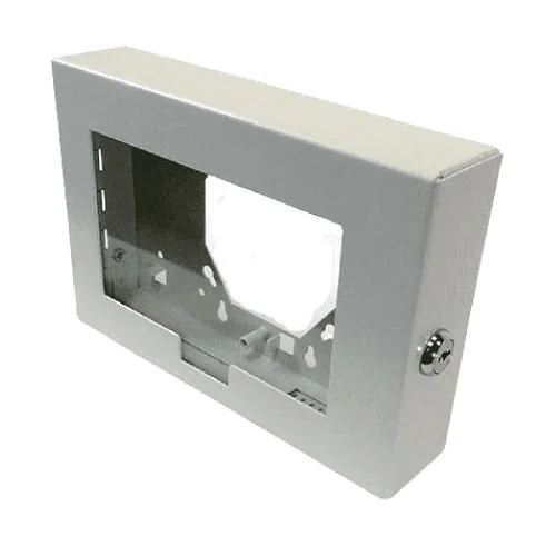 edwards (ra-enc1), Edwards (RA-ENC1) Single unit remote annunciator enclosure, 4″ box mount, key locked door, plexiglass window, beige.