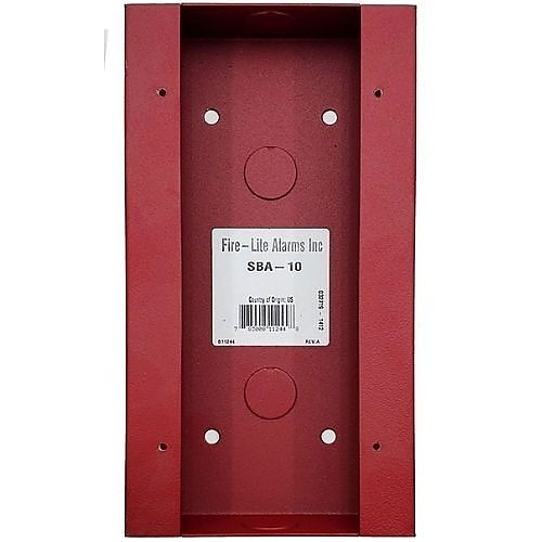 Fire-Lite SBA-10, Fire-Lite (SBA-10) Surface mount backbox, for use with bg-12lra only