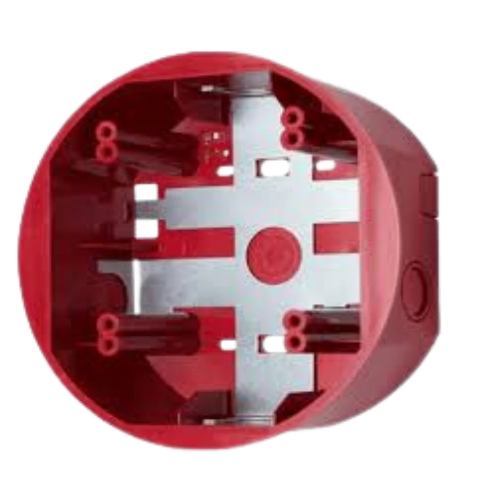 System Sensor SBBCRL, System Sensor (SBBCRL) L-series, red, ceiling surface-mountable back box.